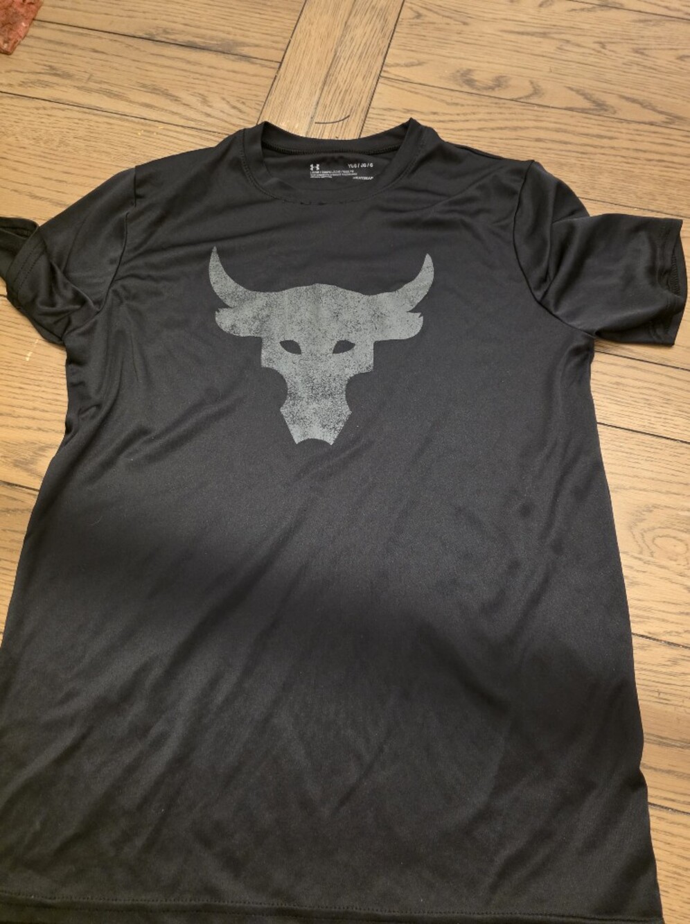 Under Armour Boys Black Short Sleeve Graphic Performance Tee YL